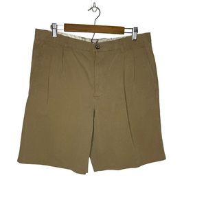 Tommy Bahama Silk Men's Shorts Regular Pleated Front Chino brown Size 36